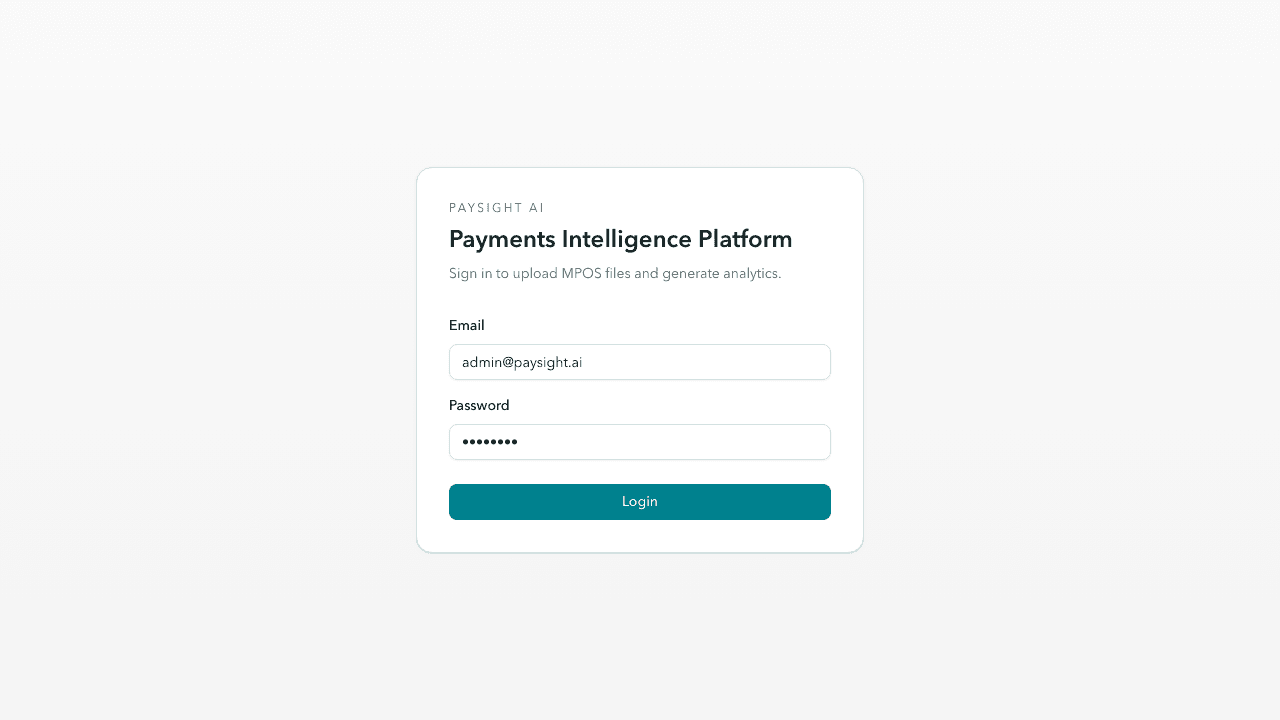 PaySight AI product screen