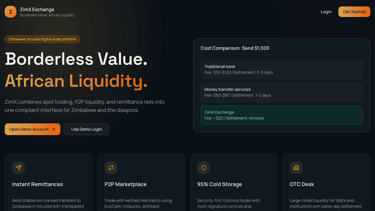 ZimX Exchange Screen 03